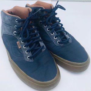 high top vans dark blue